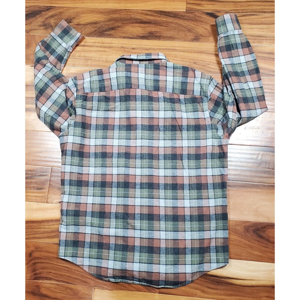 Pendleton Mason Plaid Button-Down Flannel Green B… - image 7